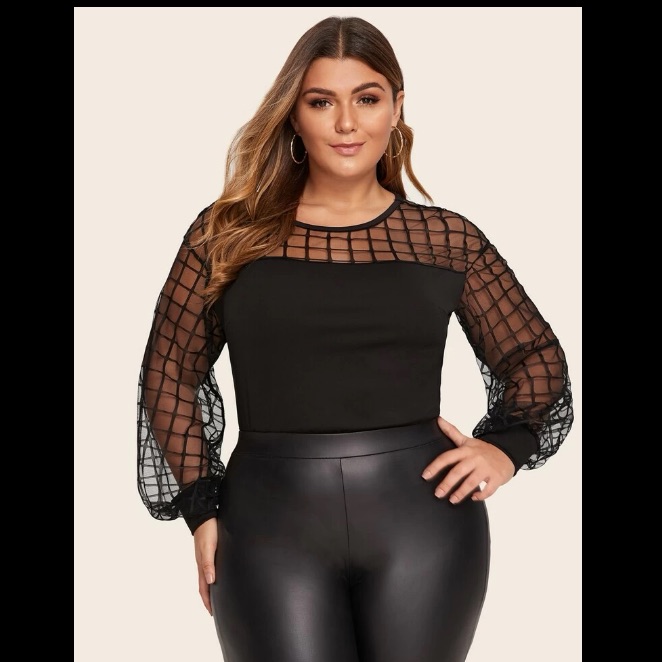 Grid Mesh Yoke Solid Top